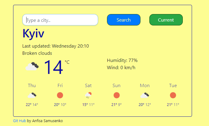 Weather project